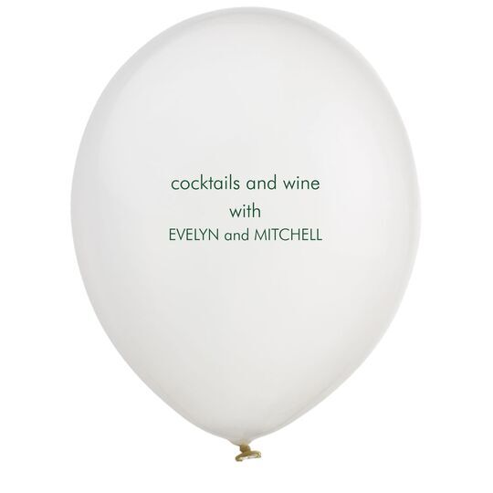Your Personalized Latex Balloons